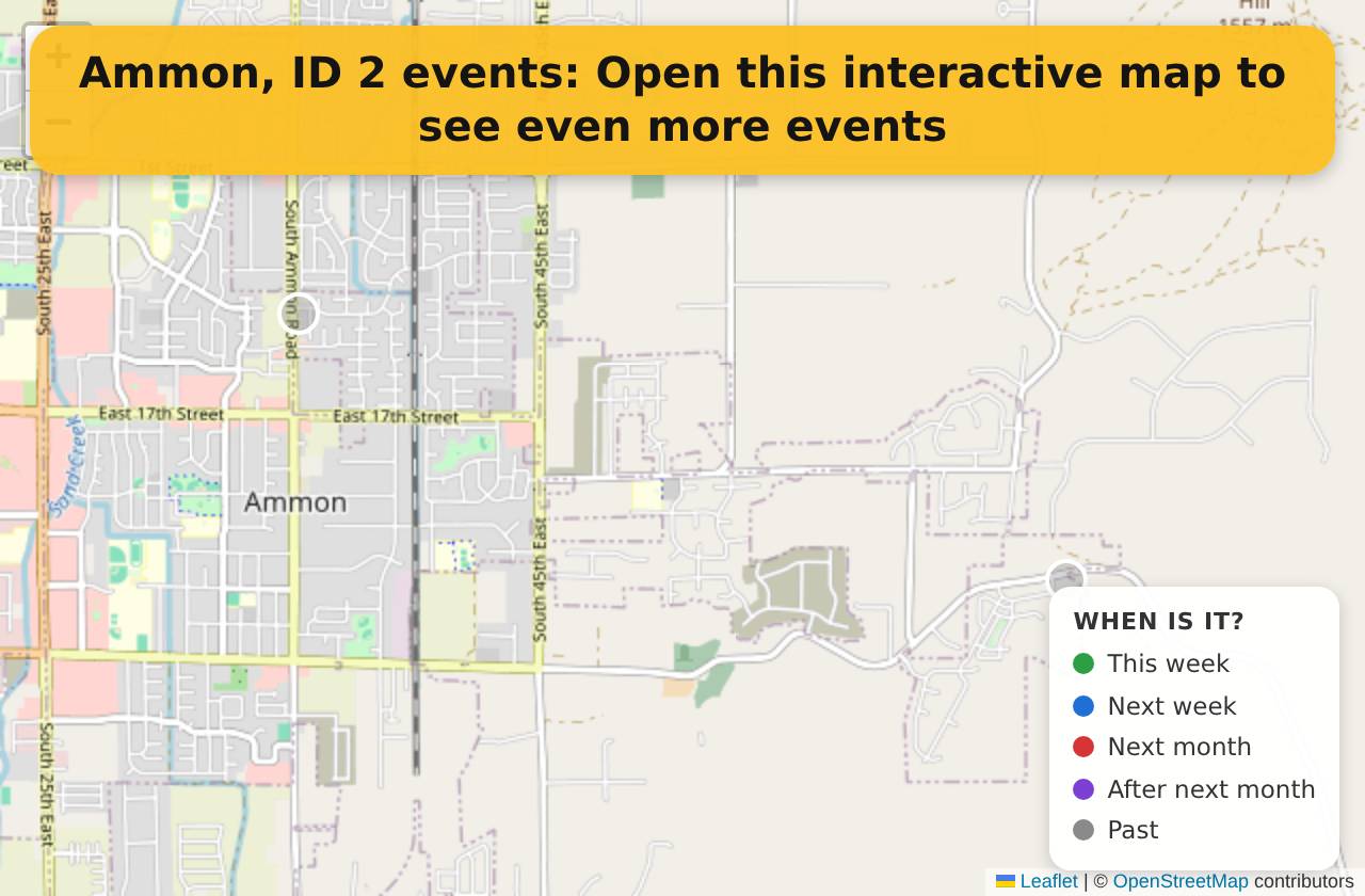 Map of events in Ammon, ID on the interactive EVENTULIST map