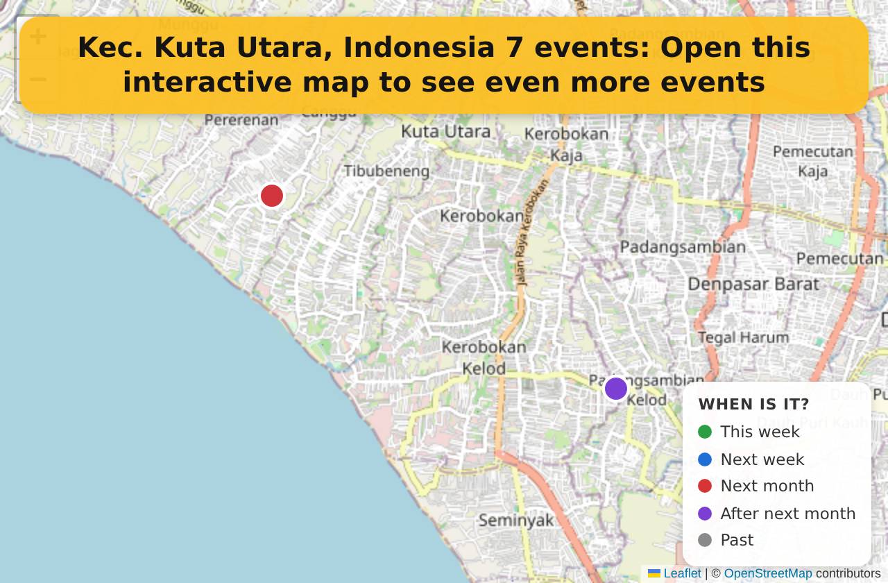Map of events in Kec. Kuta Utara, Indonesia on the interactive EVENTULIST map