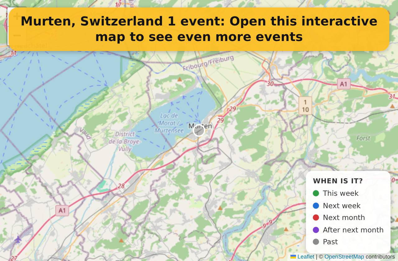 Map of events in Murten, Switzerland on the interactive EVENTULIST map