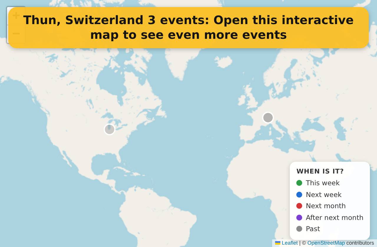 Map of events in Thun, Switzerland on the interactive EVENTULIST map